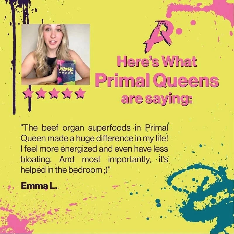 Beef Organ Supplement for Women | Primal Queen 60 Capsules 1 Month Supply - 24hrsmart