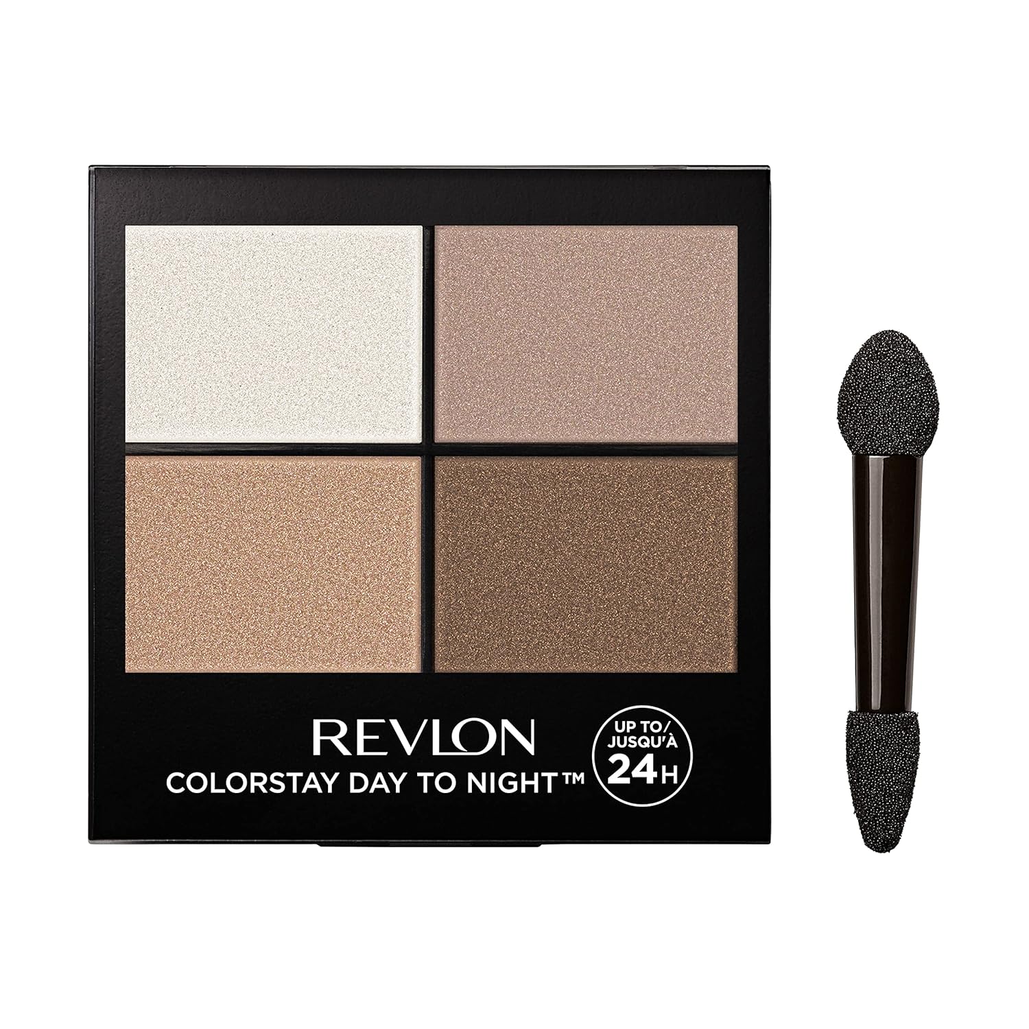 Revlon Eyeshadow Palette, ColorStay Day to Night Up to 24 Hour Eye Makeup, Velvety Pigmented Blendable Matte & Shimmer Finishes, 555 Moonlit, 0.16 Oz - 24hrsmart