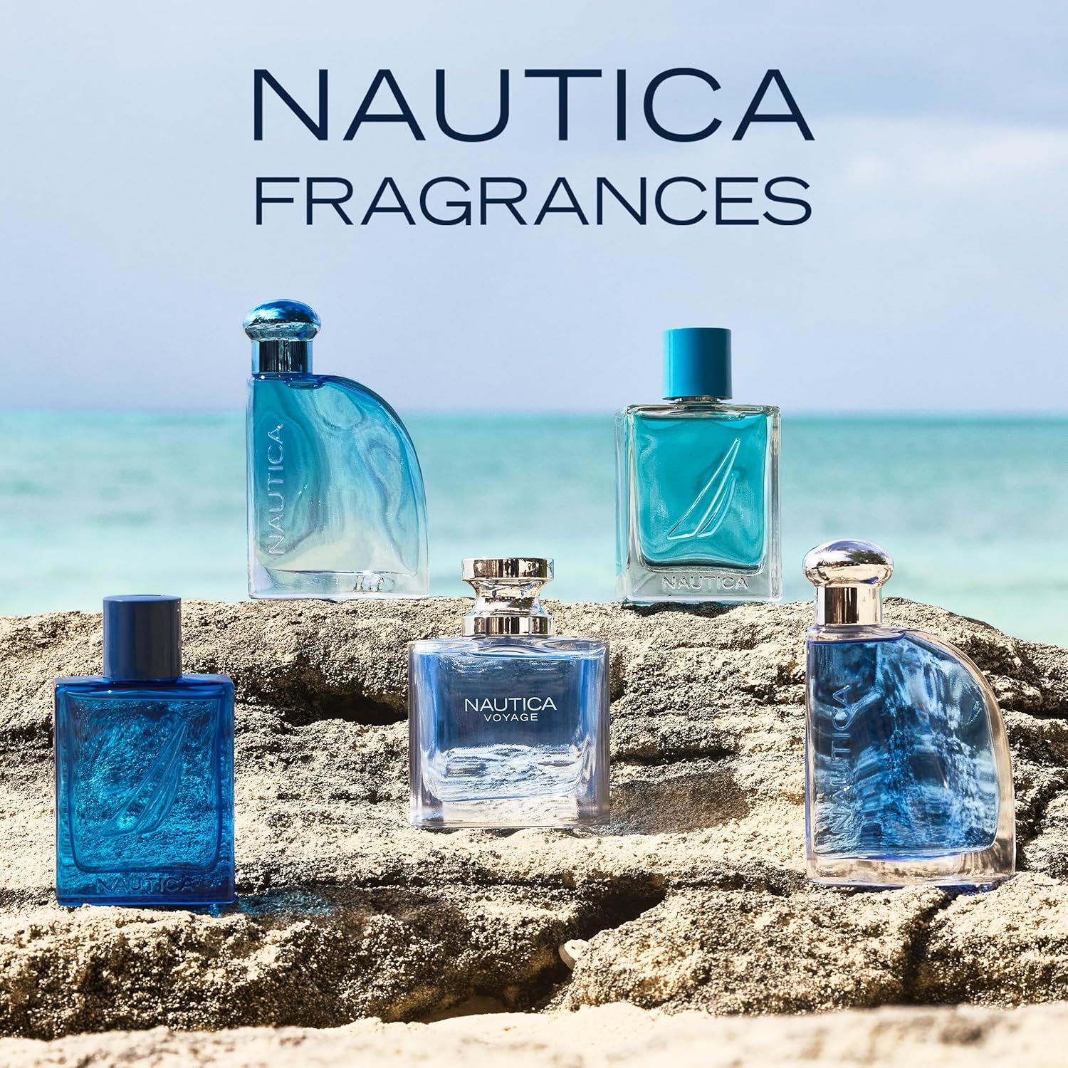 Nautica Voyage Eau de Toilette 3.3 fl oz (Pack of 1), Notes of Apple, Cedarwood, Mimosa, Men's Fragrance, Long Lasting, Everyday Fragrance, Travel Size 24Hr Smart