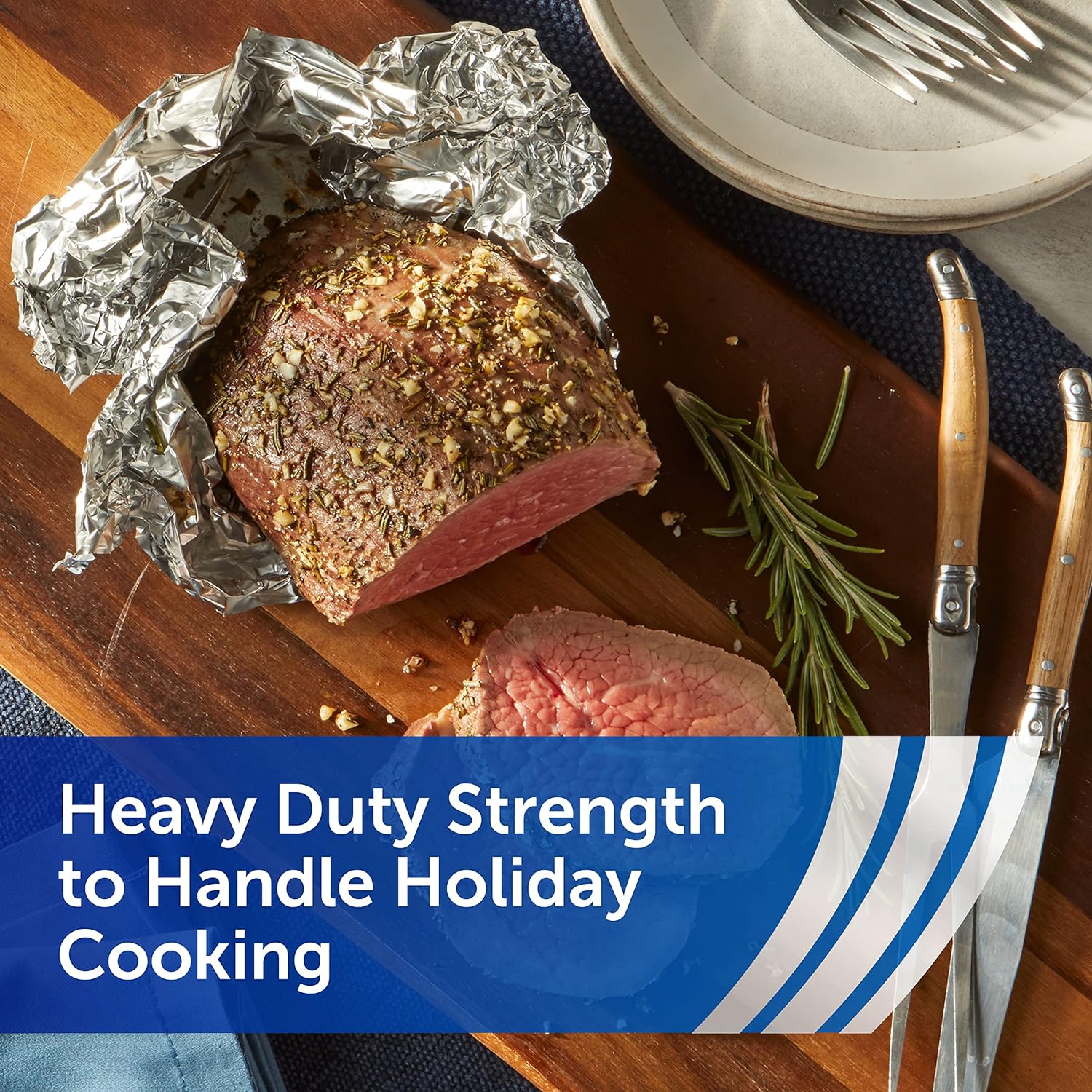 Reynolds Wrap Heavy Duty Aluminum Foil, 50 Square Feet (Packaging May Vary) - 24hrsmart