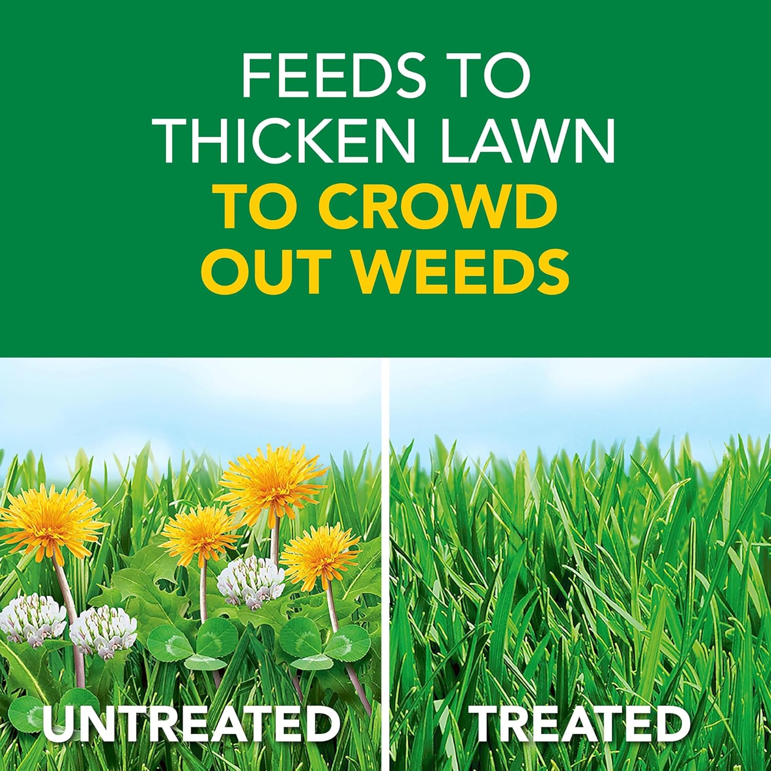 Scotts Turf Builder Weed & Feed3, Weed Killer Plus Lawn Fertilizer, Controls Dandelion and Clover, 5,000 sq. ft., 14.29 lbs. 24hrsmart