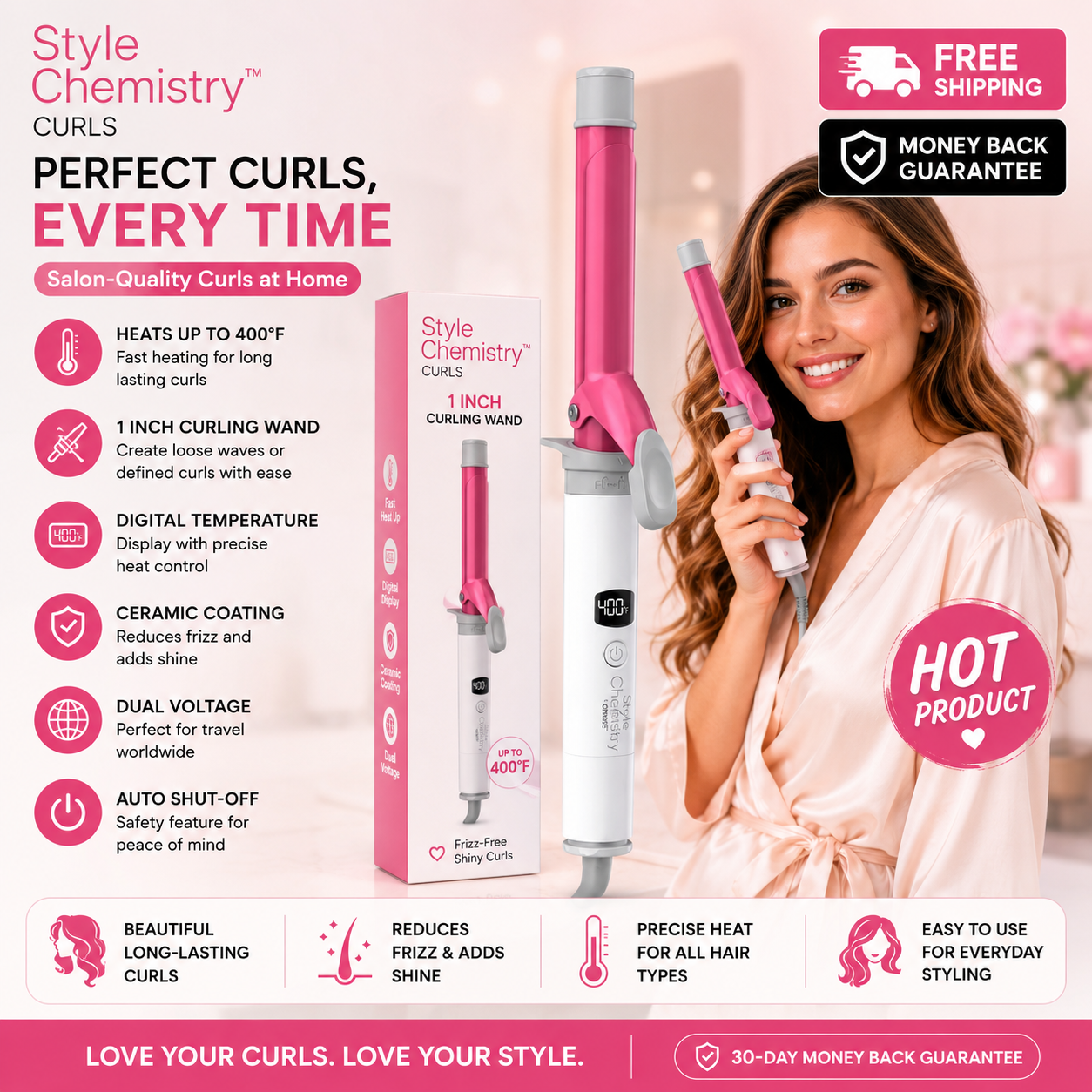 Conair Style Chemistry Starter Kit - Power Handle + Curling Iron
