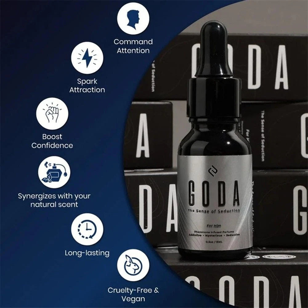 GODA For Him Pheromones Infused Perfume Cologne Long-Lasting Man's Fragrances US