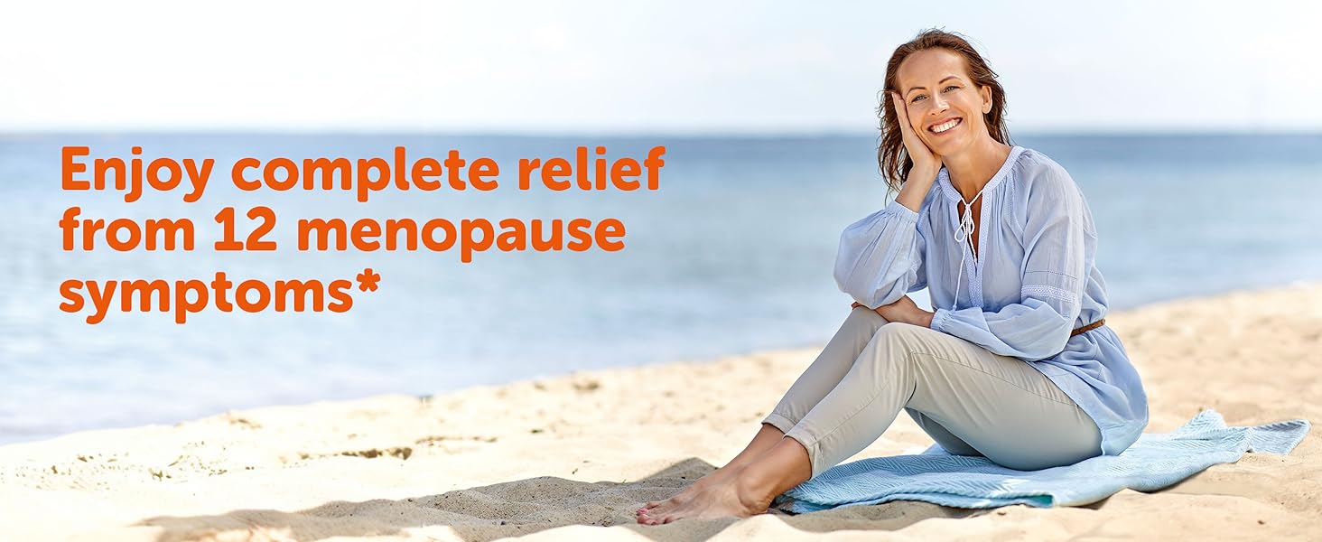 Amberen: Safe Multi-Symptom Menopause Relief. Clinically Shown to Relieve 12 Menopause Symptoms: Hot Flashes, Night Sweats, Mood Swings, Low Energy and More. 1 Month Supply 24Hr Smart