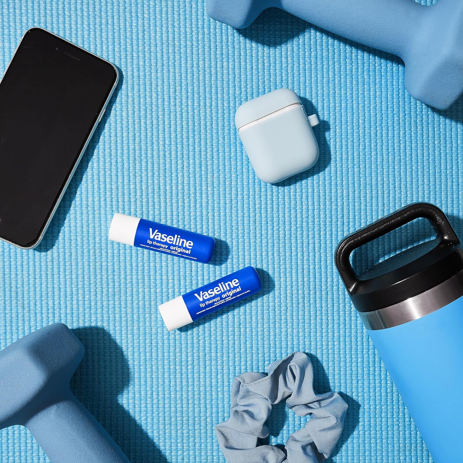 Vaseline Lip Therapy Care Original, Fast-Acting Nourishment, Ideal for Chapped, Dry, Cracked, or Damaged Lips, Lip Balm, 4-Pack, 0.16 Oz Each - 24hrsmart