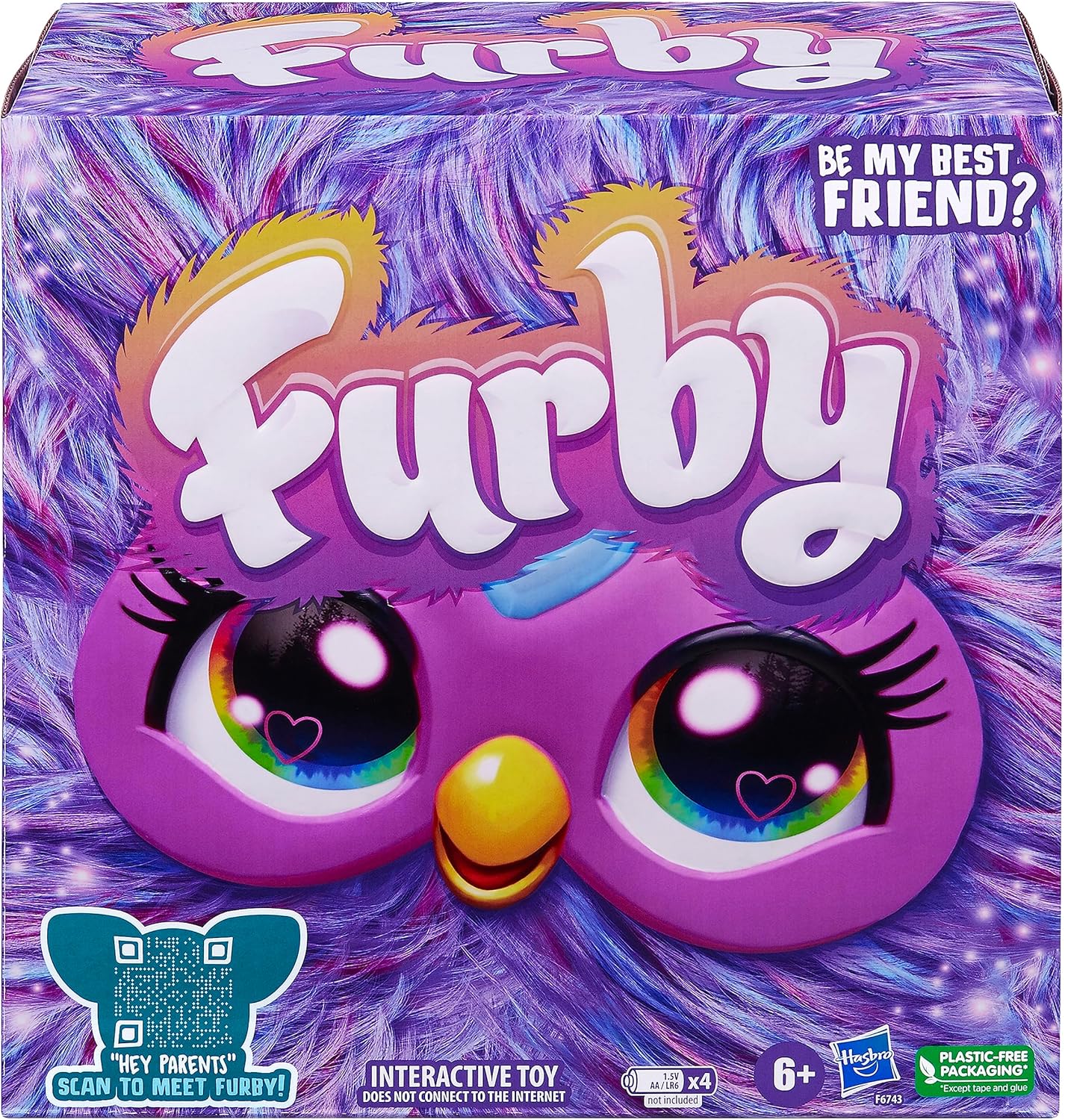 Furby, 15 Fashion Accessories, Interactive Plush Toys for 6 Year Old Girls & Boys & Up, Voice Activated Animatronic 24Hr Smart