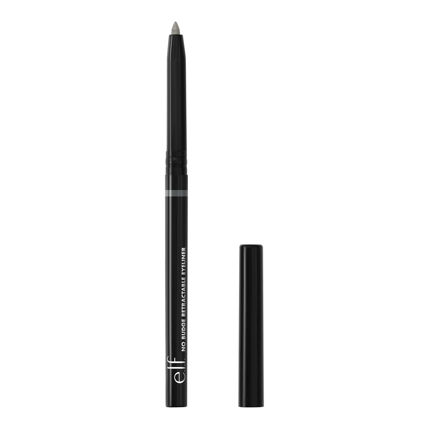 e.l.f. No Budge Retractable Eyeliner, Creamy, Ultra-Pigmented & Waterproof, Creates Bold & Defined Lines, Vegan & Cruelty-Free, Black 0.006 Oz 24Hr Smart