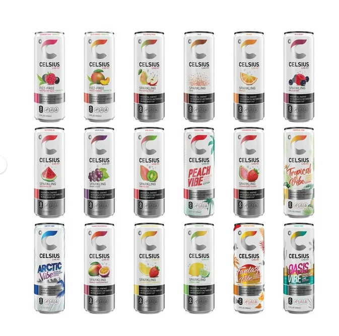 CELSIUS Assorted Flavors Official Variety Pack, Functional Essential Energy Drinks, 12 Fl Oz (Pack of 12) - 24hrsmart