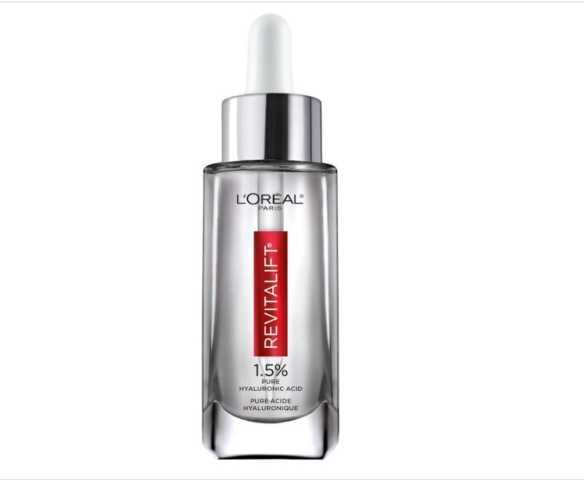 L’Oréal Paris Revitalift 1.5% Pure Hyaluronic Acid Face Serum, Hydrate & Reduce Wrinkles, Fragrance Free 1 oz 24Hr Smart