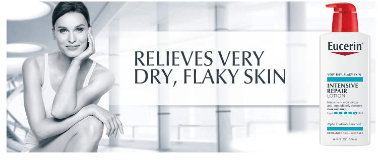 Eucerin Intensive Repair Body Lotion, Lotion for Very Dry Skin, 16.9 Fl Oz Pump Bottle - 24hrsmart