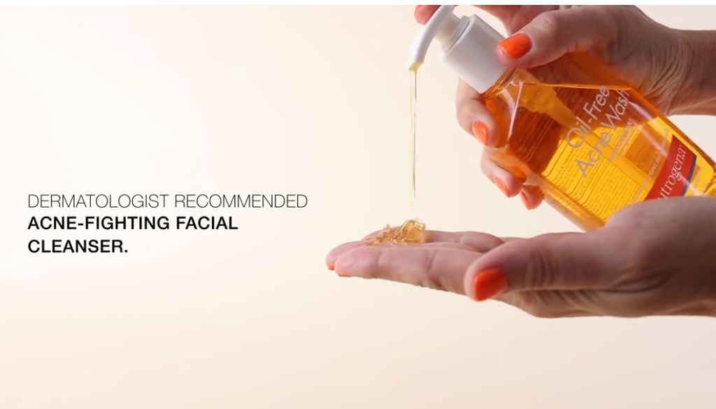 Neutrogena Oil-Free Acne Fighting Facial Cleanser with Salicylic Acid Acne Treatment medicine,, Daily Oil Free Acne Face Wash for Acne-Prone Skin with Salicylic Acid Medicine, 9.1 fl. oz - 24hrsmart