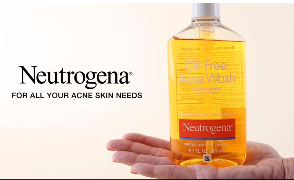 Neutrogena Oil-Free Acne Fighting Facial Cleanser with Salicylic Acid Acne Treatment medicine,, Daily Oil Free Acne Face Wash for Acne-Prone Skin with Salicylic Acid Medicine, 9.1 fl. oz - 24hrsmart