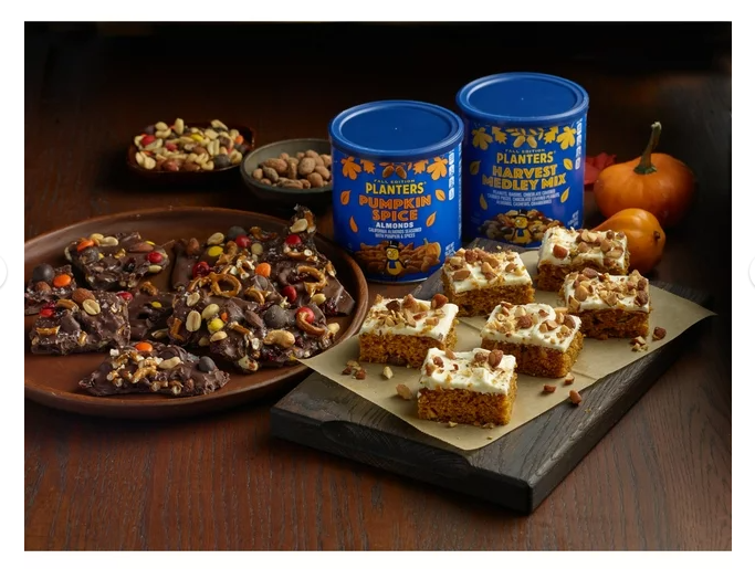PLANTERS Fall Edition Pumpkin Spice Almonds, 15.25 oz Canister - 24hrsmart