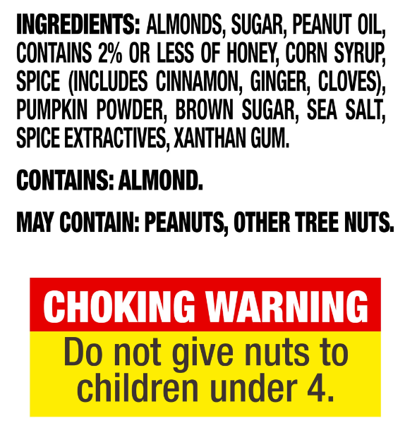 PLANTERS Fall Edition Pumpkin Spice Almonds, 15.25 oz Canister - 24hrsmart