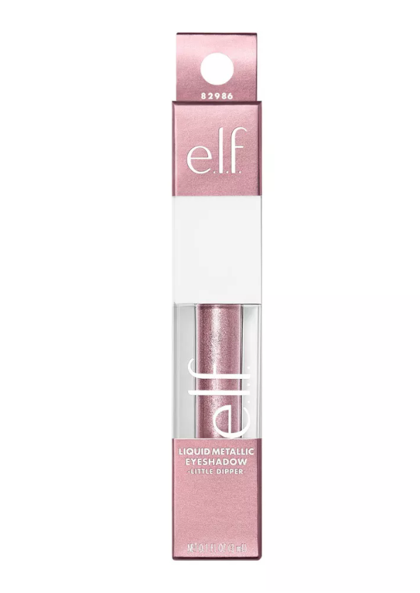e.l.f. Liquid Metallic Eyeshadow, Gel Formula, High-Impact Multi-Dimensional Finish, One-Swipe Coverage, Big Dipper, 0.1 Fl Oz (3mL) - 24hrsmart