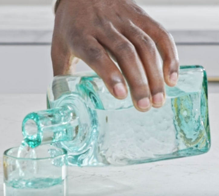 Kalalou Bedside Water Carafe and Drinking Glass, One Size, Green - 24hrsmart