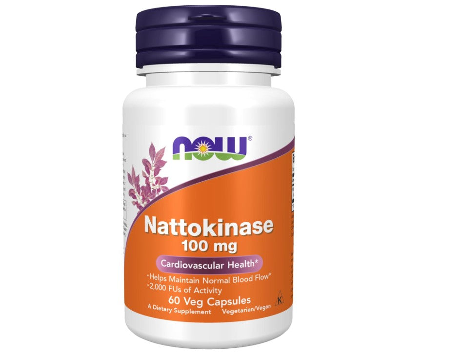 NOW Foods Nattokinase, 100 mg, 60 Veg Capsules 24Hr Smart
