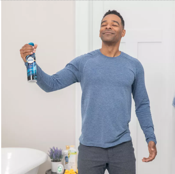 Febreze Air Freshener Spray, Air Fresheners For Bathroom, Ocean Scent, Air Refresher Spray, Bathroom Spray, Odor Fighter for Strong Odor, 8.8 oz (Pack of 3) 24Hr Smart