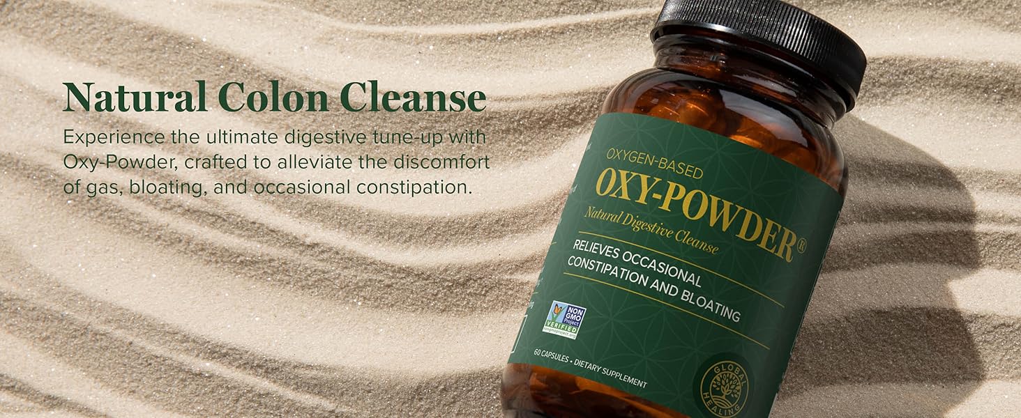 Global Healing Oxy-Powder Colon Cleanse, Constipation Relief for Women & Men, Magnesium Oxide Colon Cleanser & Detox, Detox and Gut Cleanse for Weight Loss, Gut Cleanse Detox for Women and Men 24Hr Smart