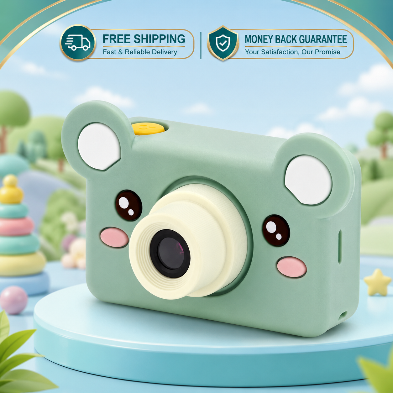Kidamento Digital Camera for Kids - Mikayo the Bear - 24hrsmart