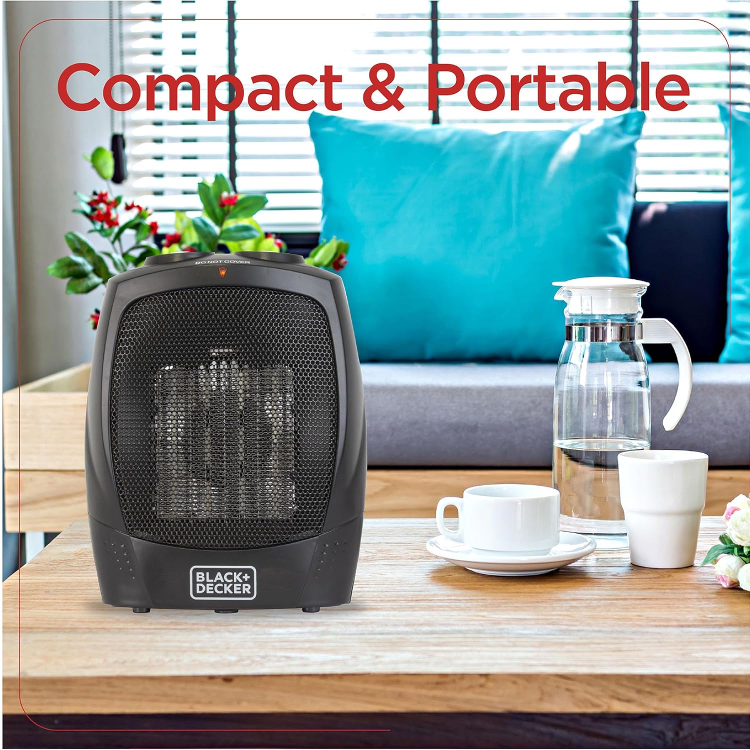 BLACK+DECKER Personal Ceramic Indoor Heater Black - 24hrsmart