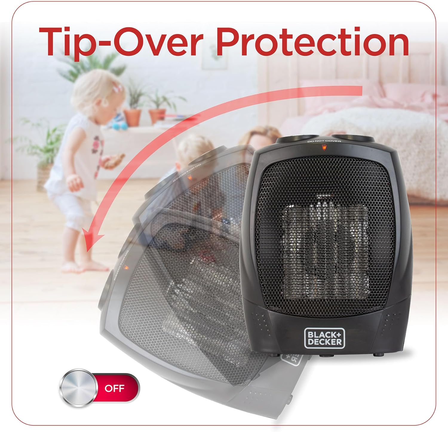 BLACK+DECKER Personal Ceramic Indoor Heater Black - 24hrsmart