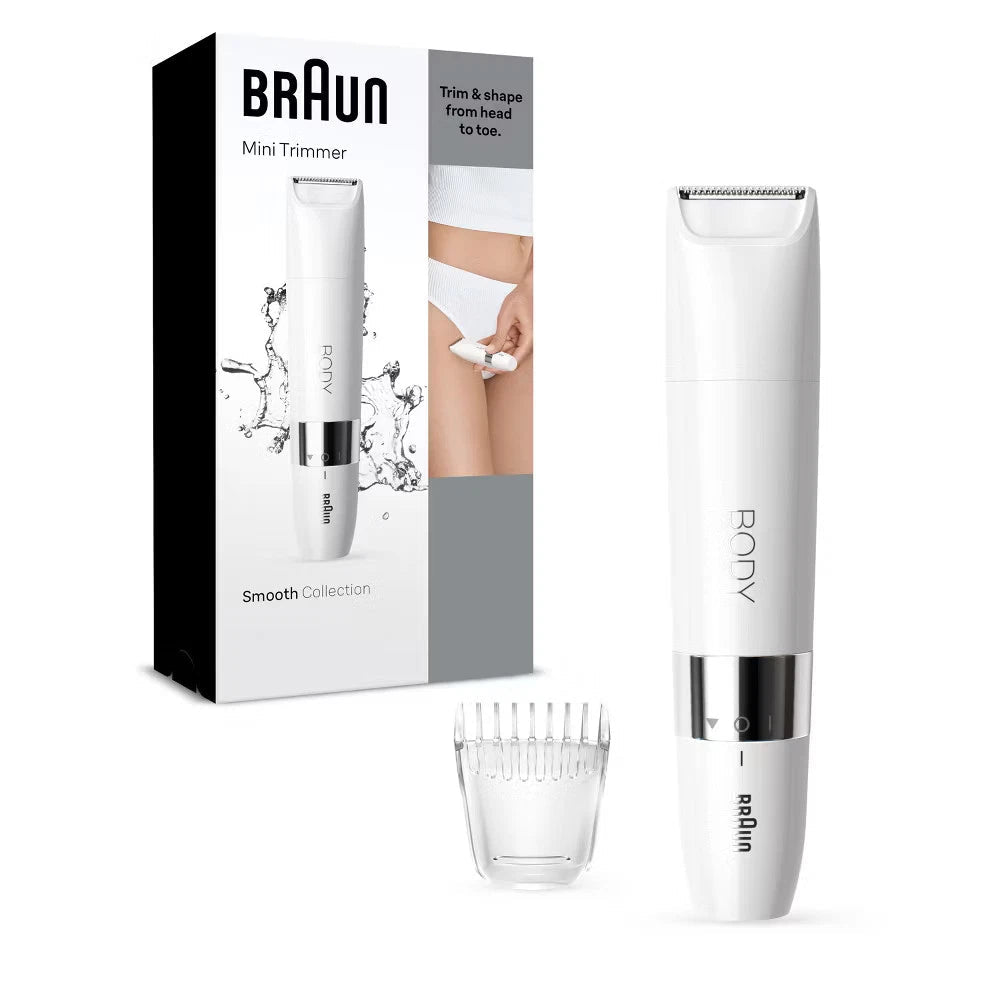 Braun BS1000 Mini Hair Trimmer Women Facial Body Remover - 24hrsmart
