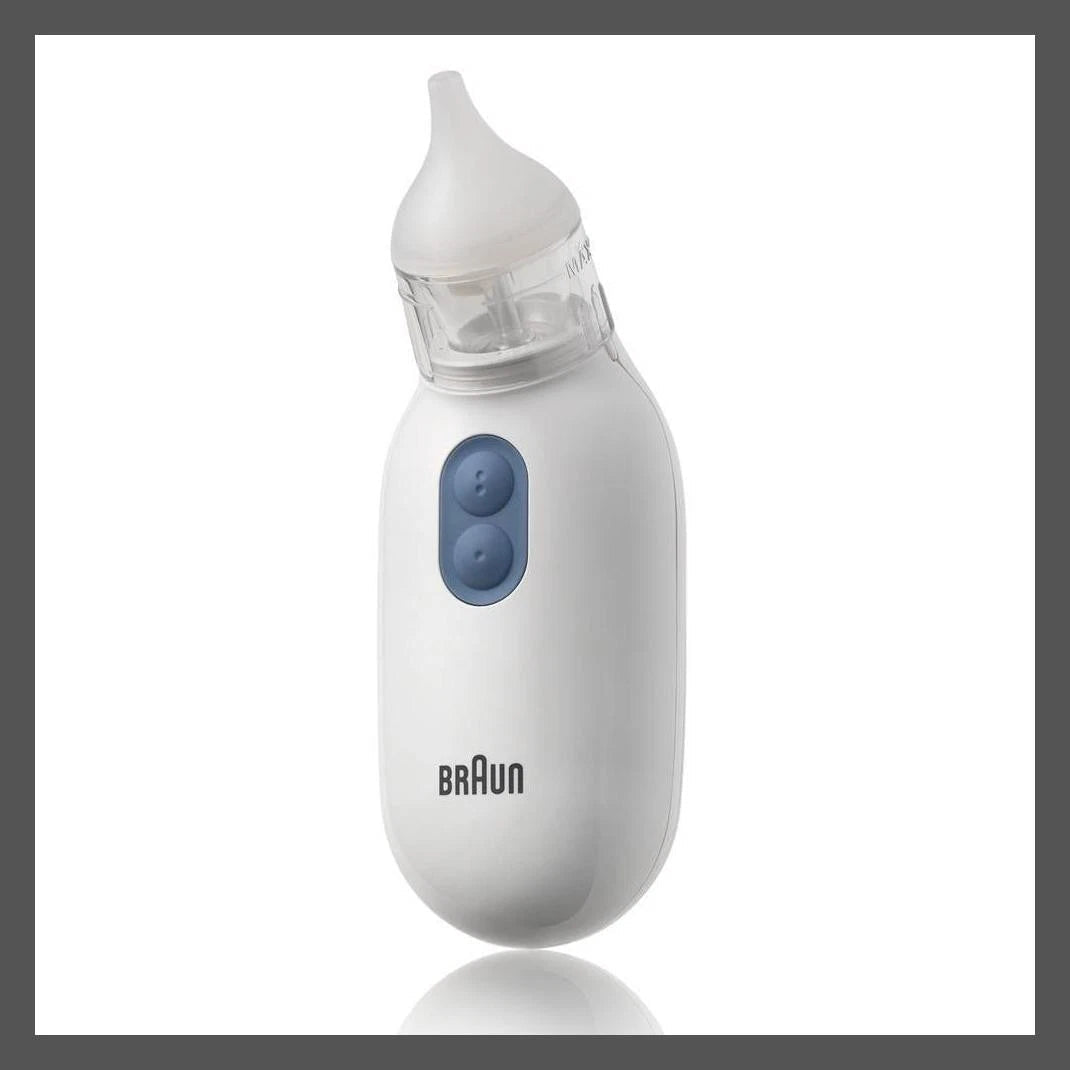 Braun Nasal Aspirator Baby Two Suction Levels Quiet Cleaner - 24hrsmart