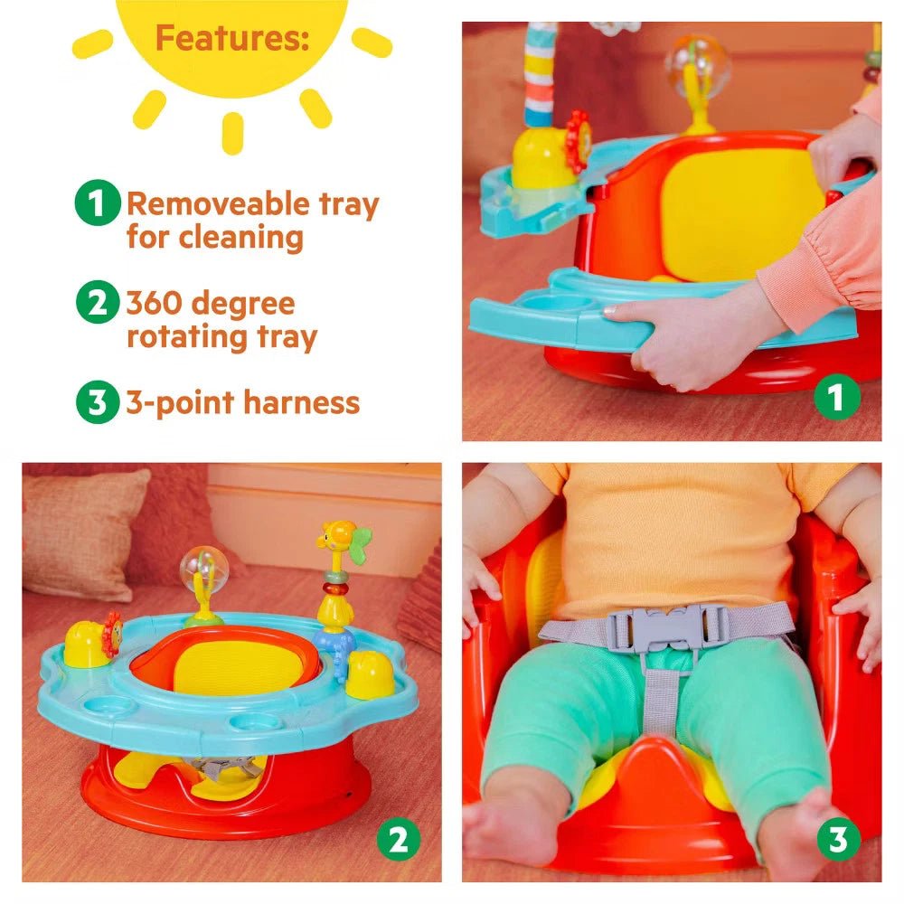 Bright Starts 3 - in - 1 SuperSeat Playful Paradise - Unisex - 24hrsmart