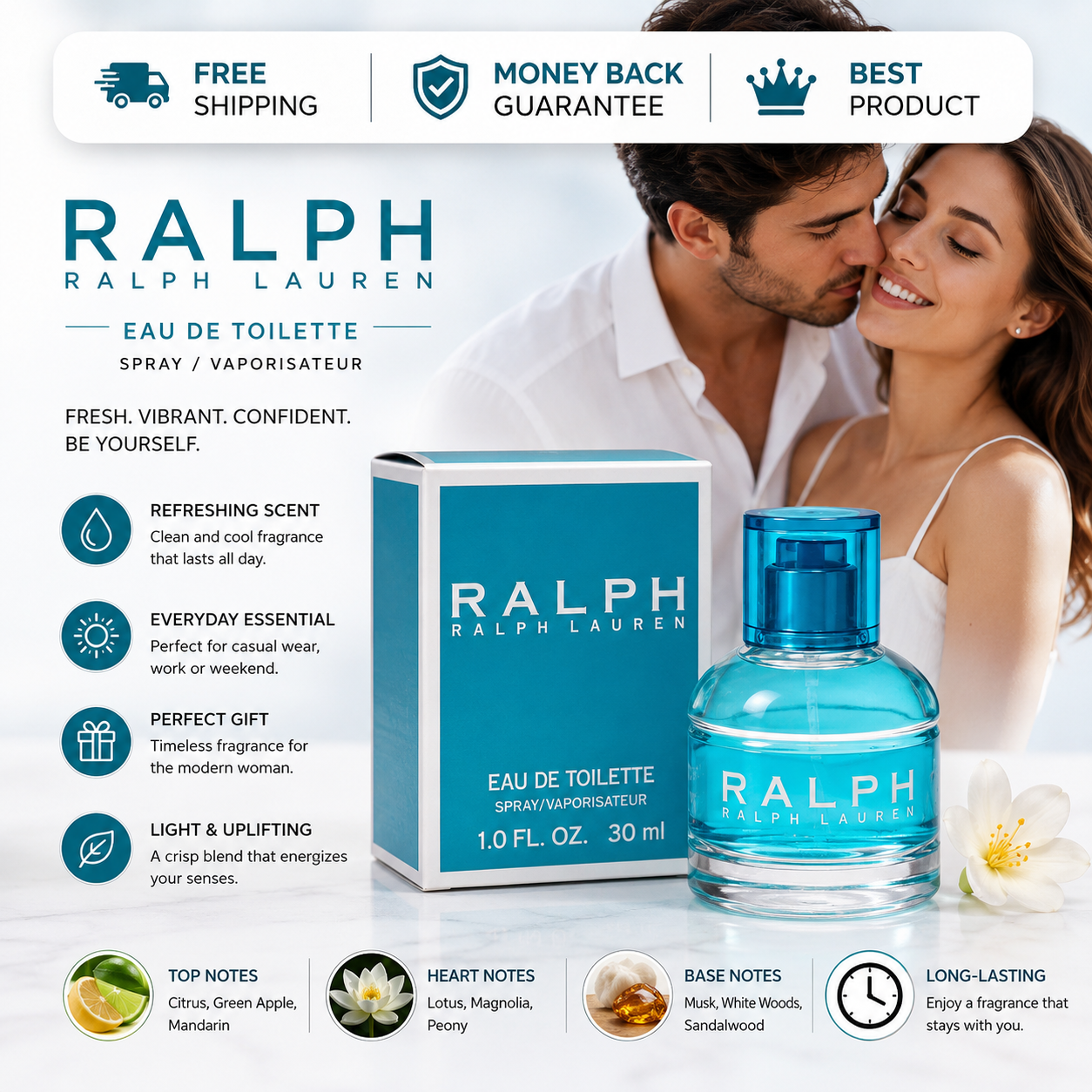 Ralph by Ralph Lauren for Women 1 oz 30ml Eau de Toilette Spray