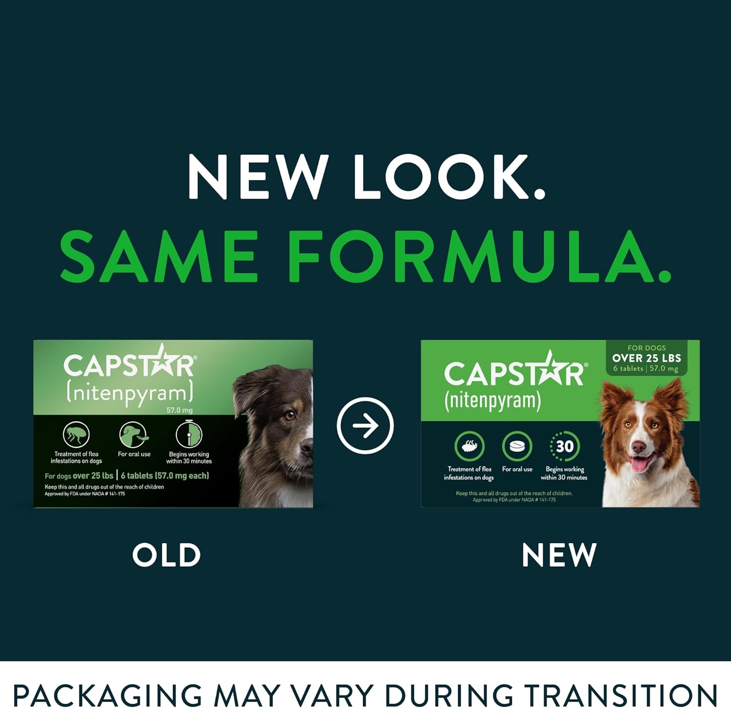CAPSTAR Fast - Acting Oral Treatment, Large Dogs over 25 lbs 6 Tabs - 24hrsmart