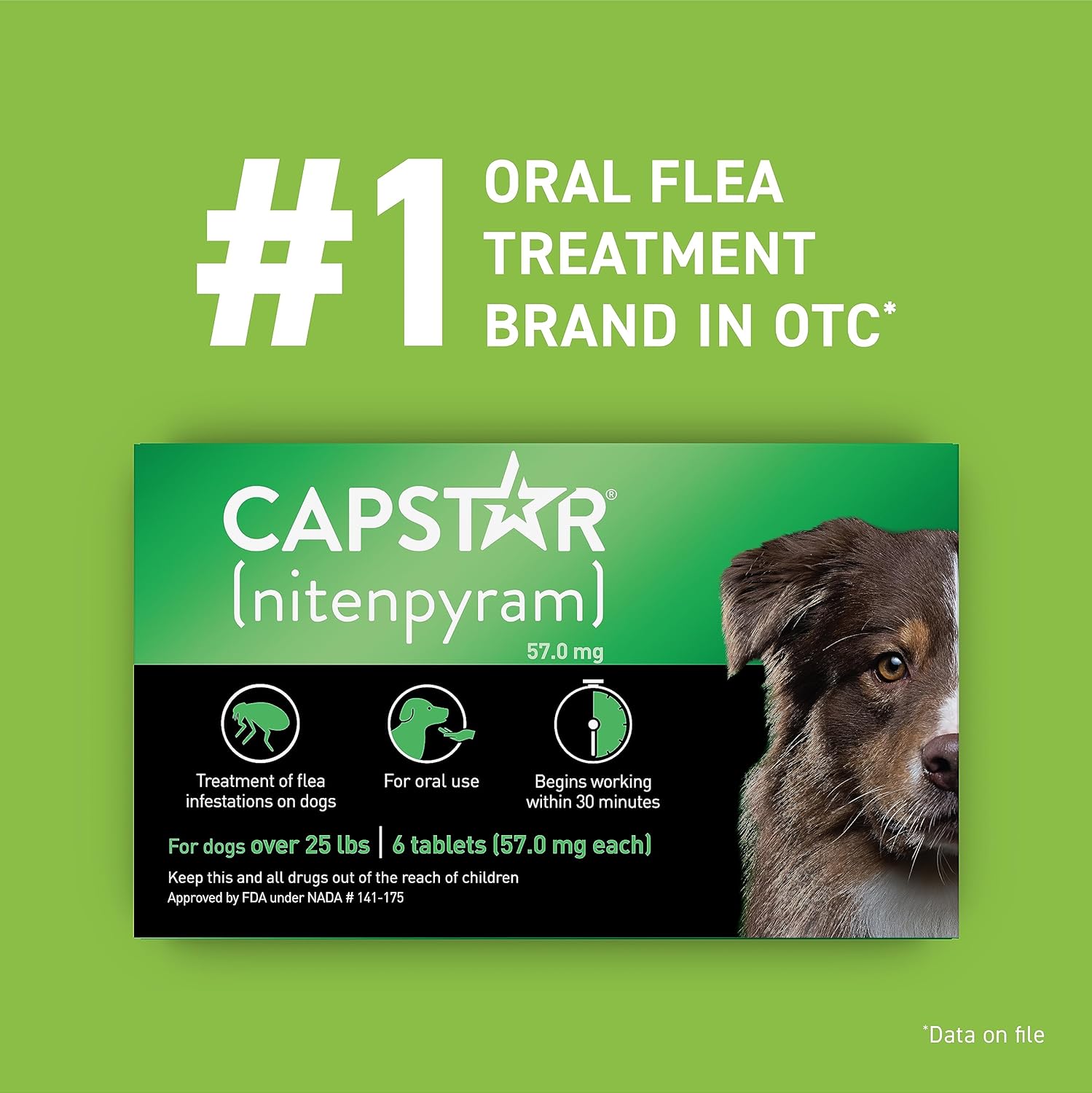 CAPSTAR Fast - Acting Oral Treatment, Large Dogs over 25 lbs 6 Tabs - 24hrsmart