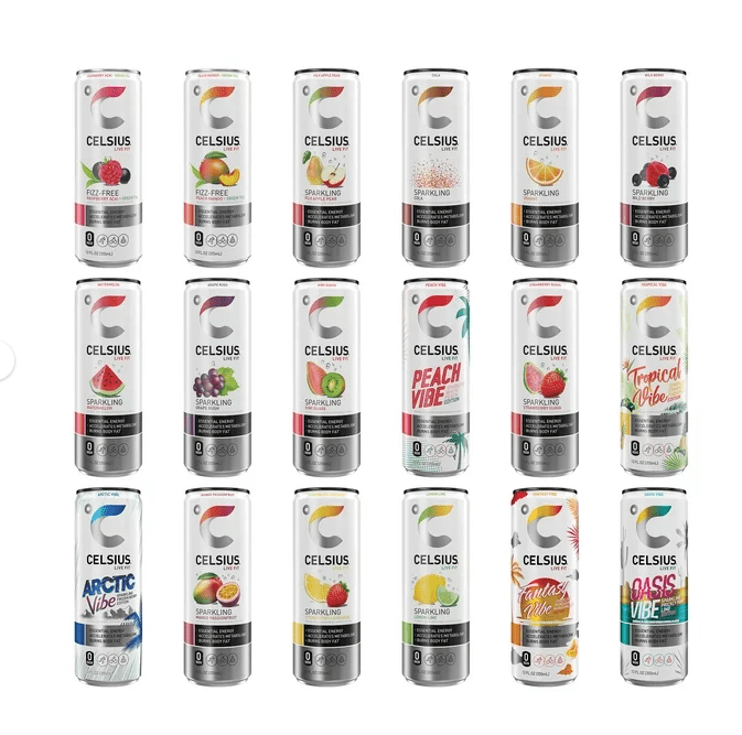 CELSIUS Assorted Flavors Energy Drink Variety Pack 12oz (12 Pack) | Functional Essential Energy Drink - 24hrsmart