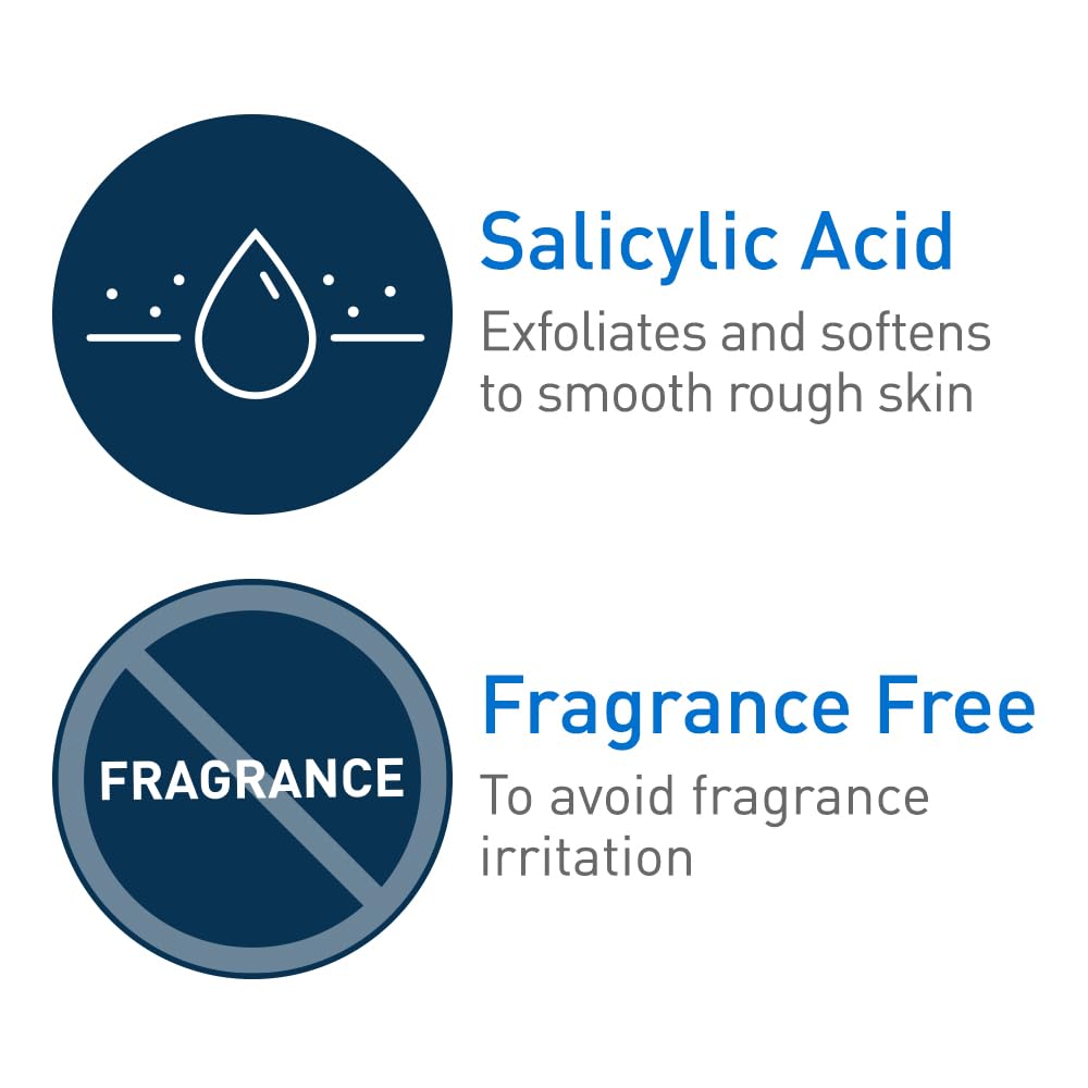CeraVe Body Wash with Salicylic Acid, Fragrance Free Body Wash to Exfoliate Rough and Bumpy Skin, Allergy Tested, 10 Ounce - 24hrsmart