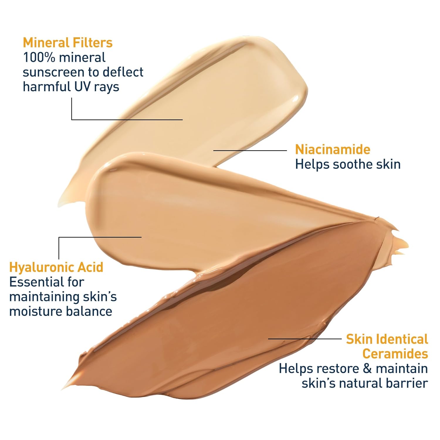 CeraVe Hydrating Mineral Sunscreen SPF 30 with Sheer Tint, Tinted Mineral Sunscreen with Zinc Oxide & Titanium Dioxide, Blends Seamlessly For Healthy Glow, 1.7 Fluid Ounce - 24hrsmart