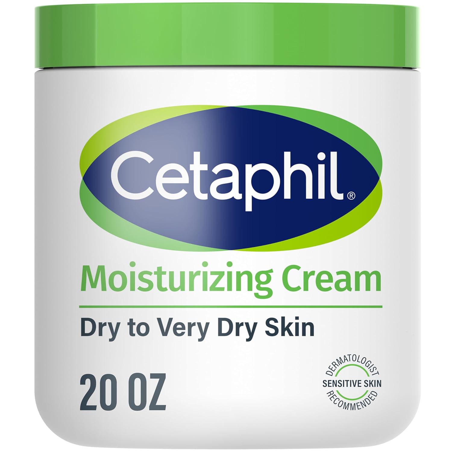 Cetaphil Body Moisturizer, Hydrating Moisturizing Cream for Dry to Very Dry, Sensitive Skin, NEW 20 oz, Fragrance Free, Non - Comedogenic, Non - Greasy - 24hrsmart