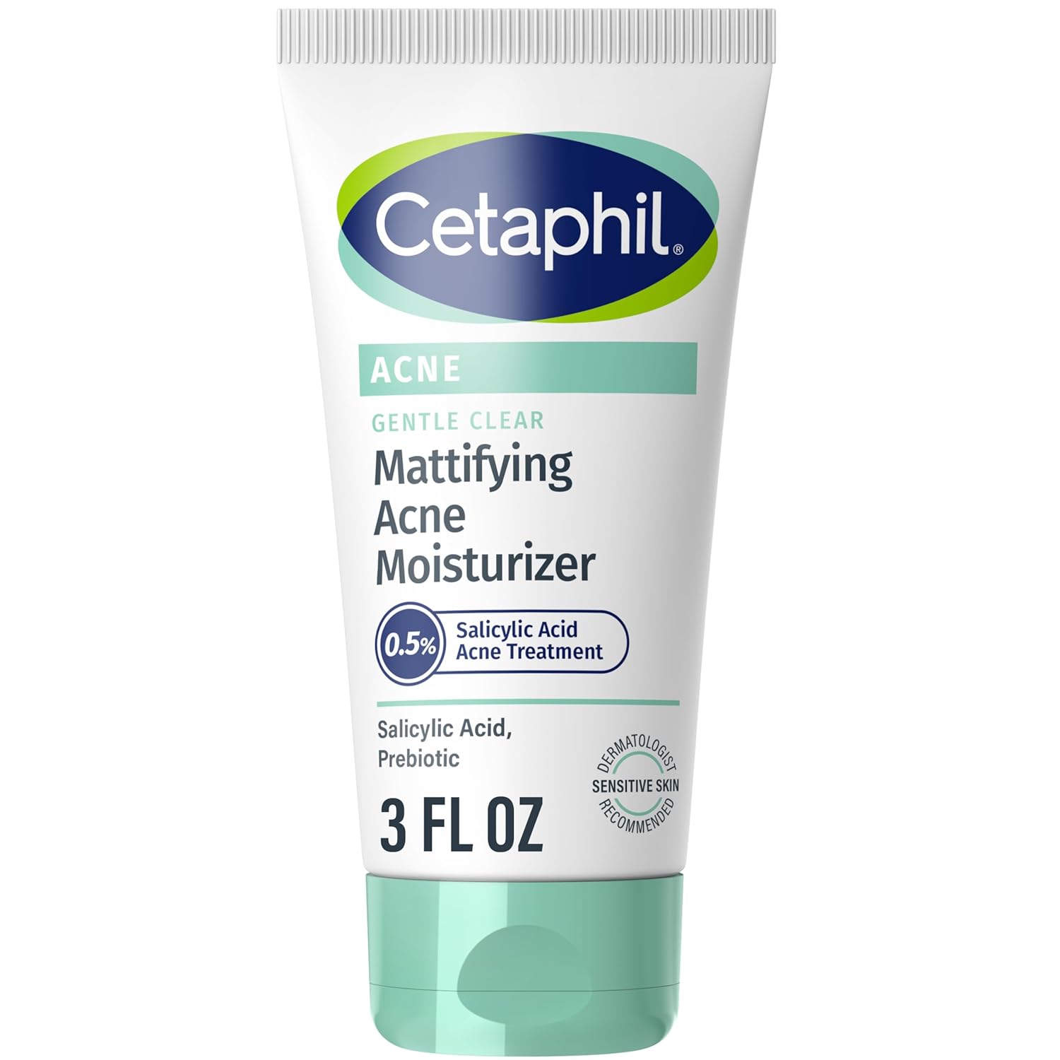 Cetaphil Face Moisturizer, Gentle Clear Mattifying Acne Moisturizer With 0.5% Salicylic Acid, Hydrates and Treats Sensitive Acne Prone Skin, Skin Care for Sensitive Skin, 3oz - 24hrsmart