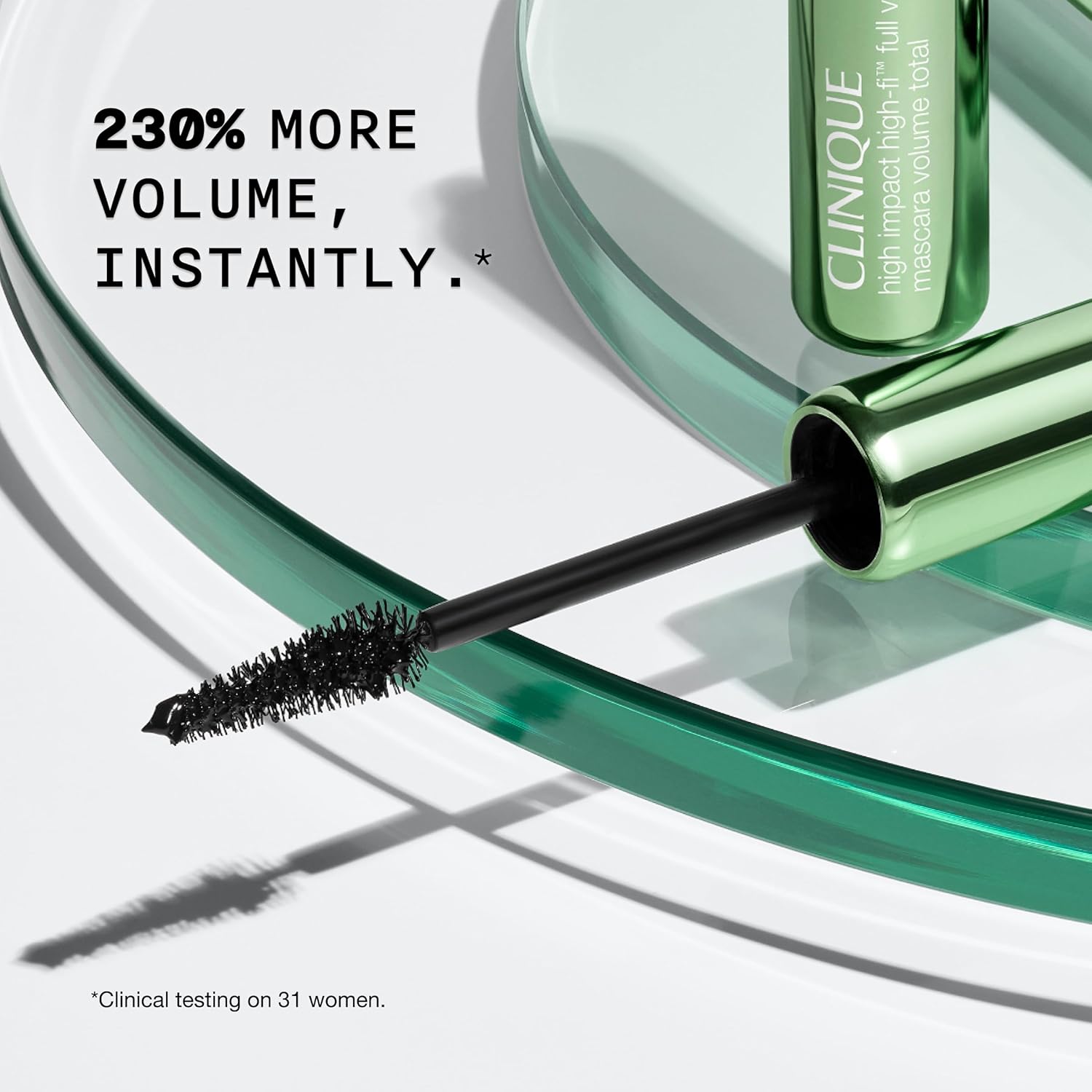 Clinique High Impact High - Fi Full Volume Mascara | Volume, Length, Non - Clumping, Smudge - Proof + Safe For Sensitive Eyes, Black/Brown - 24hrsmart