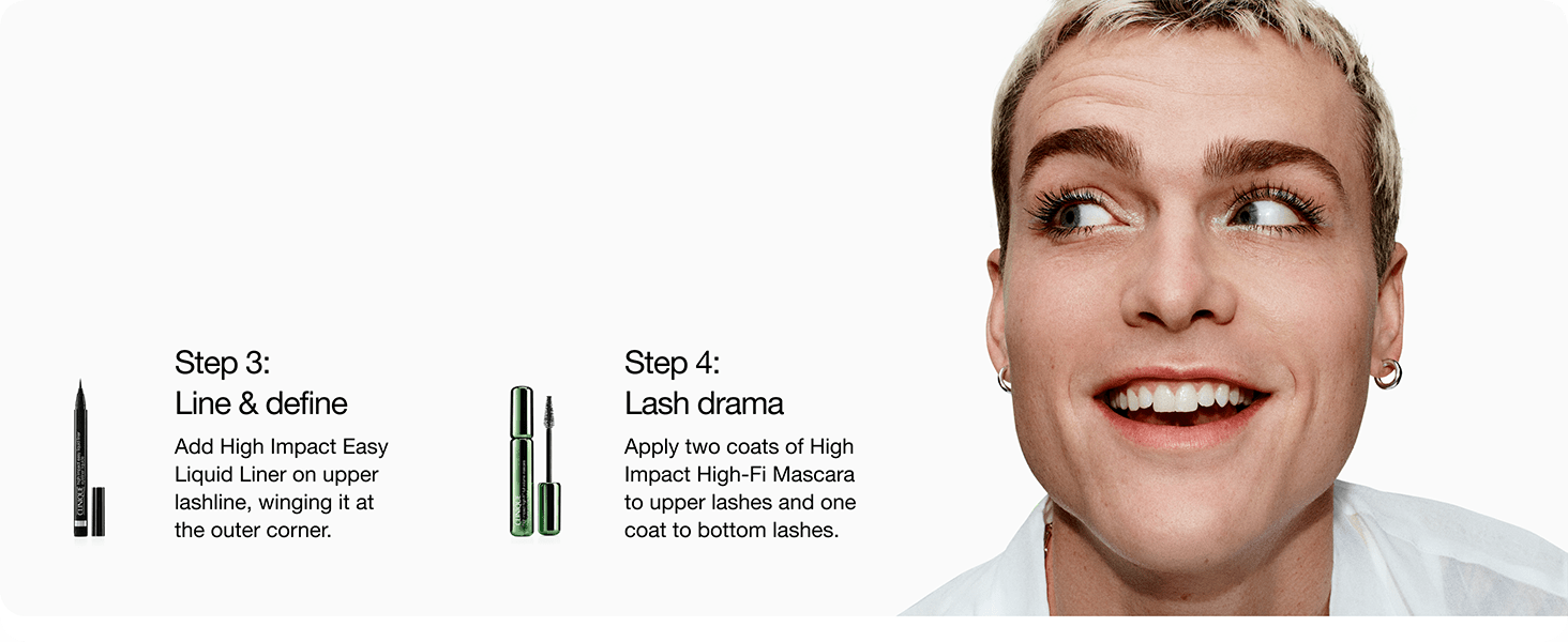 Clinique High Impact High - Fi Full Volume Mascara | Volume, Length, Non - Clumping, Smudge - Proof + Safe For Sensitive Eyes, Black/Brown - 24hrsmart
