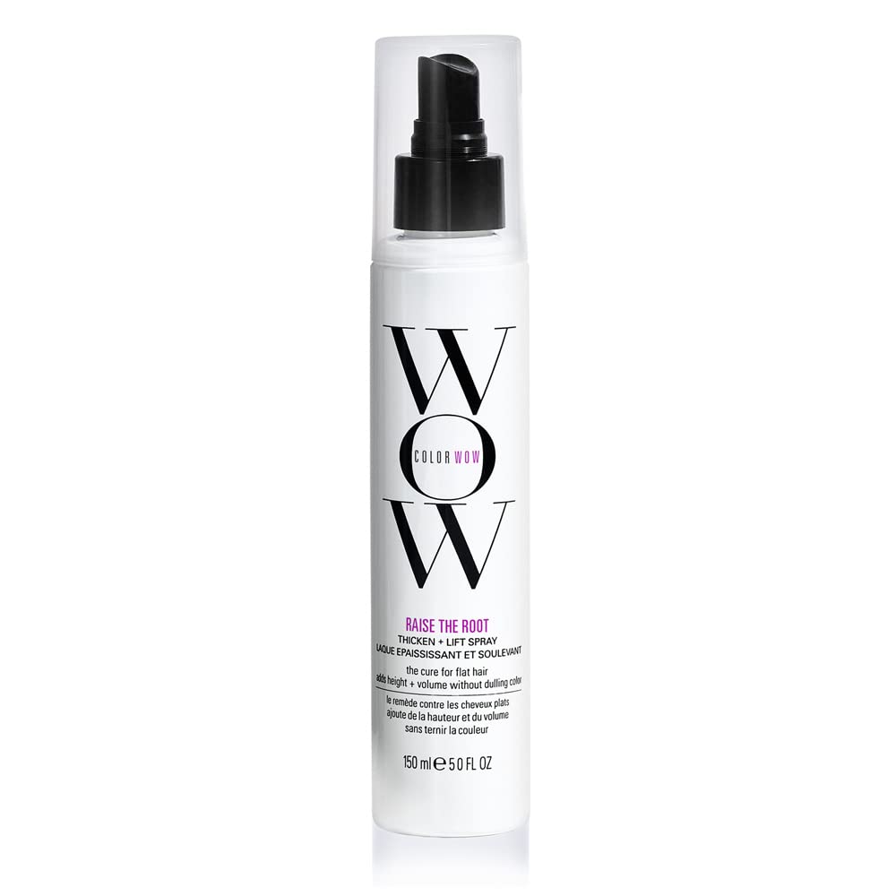 COLOR WOW Raise the Root Thicken + Lift Spray - All - Day Volume for Fine, Flat Hair without dulling color - 24hrsmart