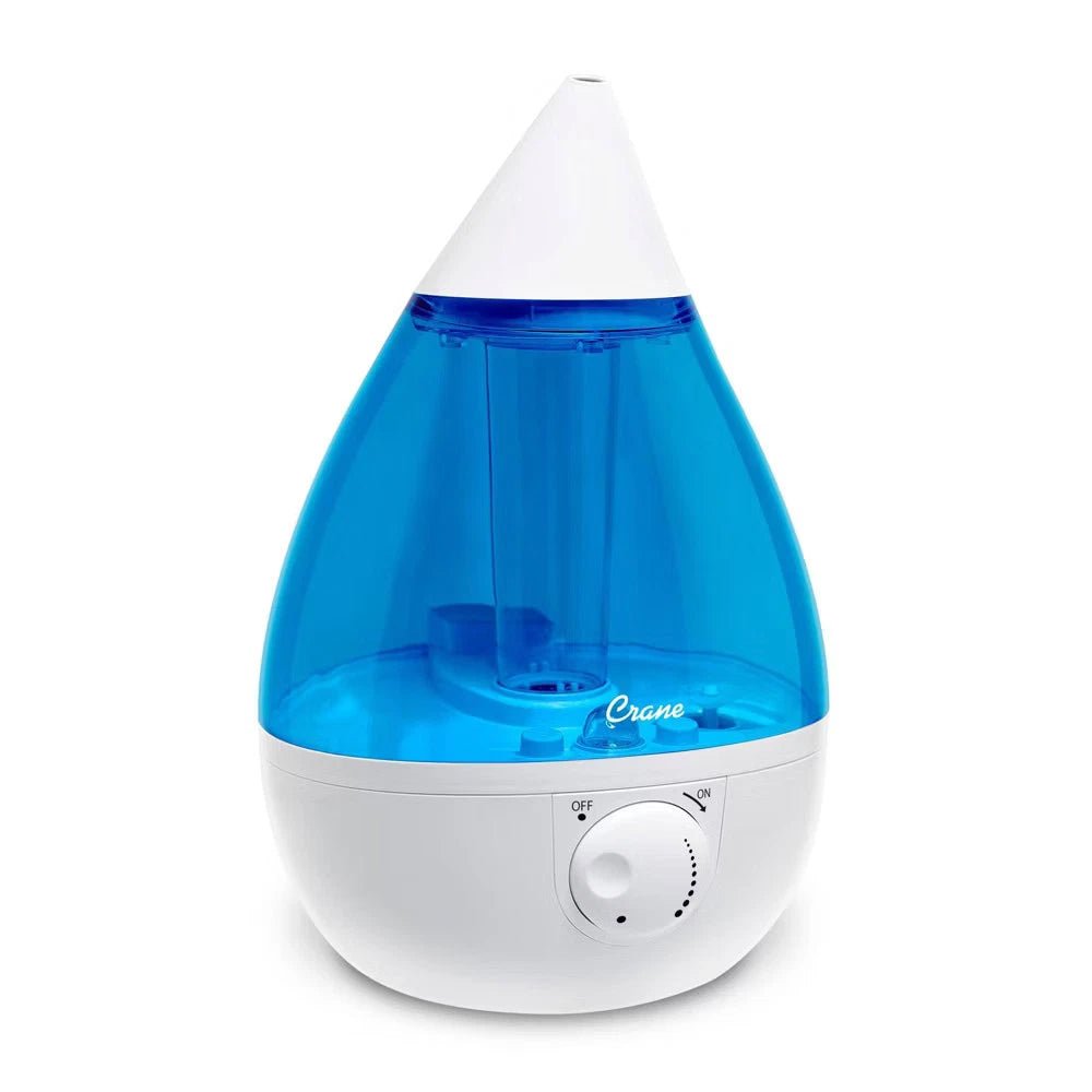 Crane Ultrasonic Cool Mist Humidifier 1 Gal Blue Quiet Air - 24hrsmart