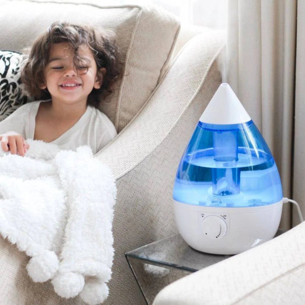 Crane Ultrasonic Cool Mist Humidifier 1 Gal Blue Quiet Air - 24hrsmart