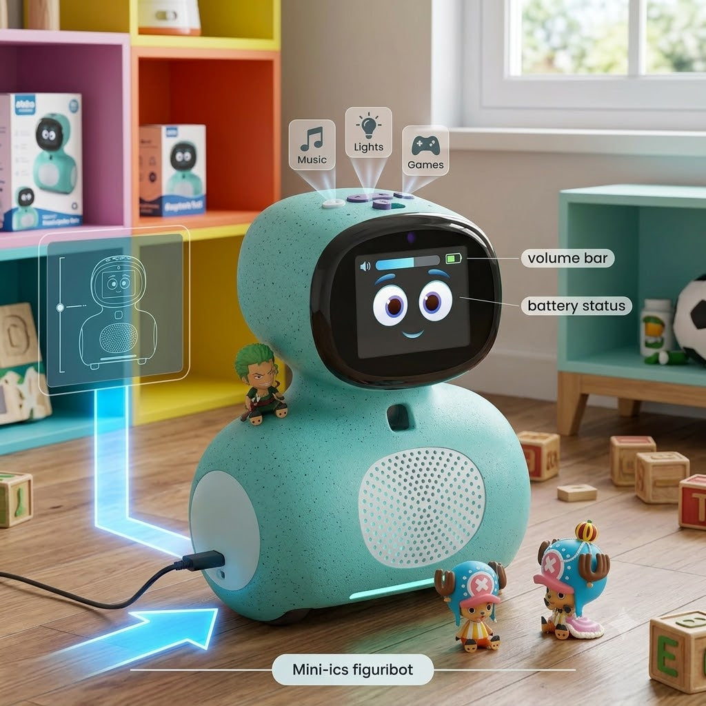 Miko Mini: The Voice First AI Learning Coach - Blue - 24hrsmart