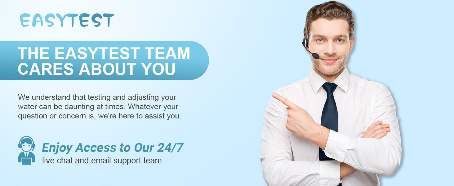 EASYTEST 7-Way Pool Test Strips, 150 Strips Water Chemical Testing for Hot tub and Spa, Accurate Test Bromine, Total Alkalinity, pH, Free Chlorine, Total Hardness, Cyanuric Acid, and Total Chlorine 24hrsmart