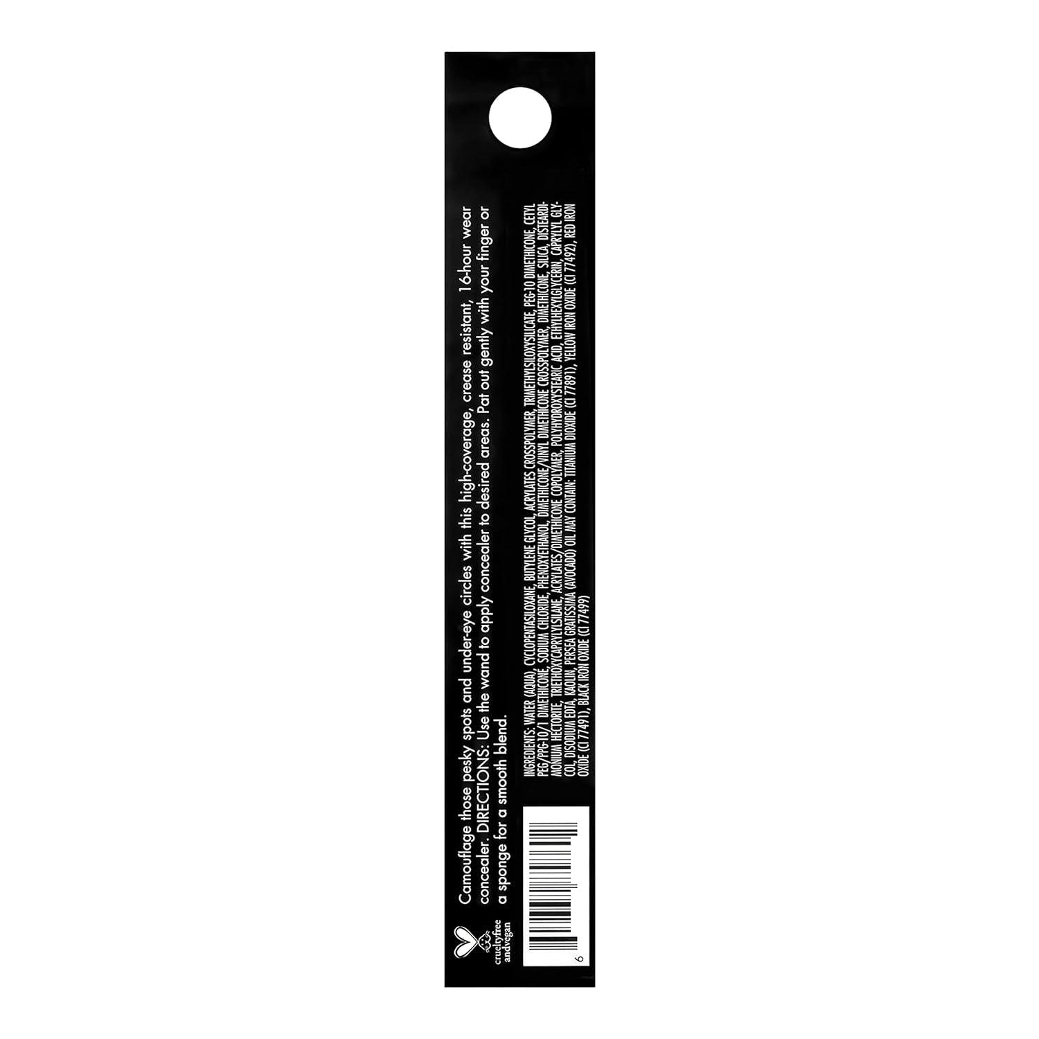 e.l.f. 16HR Camo Concealer, Full Coverage, Highly Pigmented Concealer With Matte Finish, Crease - proof, Vegan & Cruelty - Free, Fair Warm, 0.203 Fl Oz - 24hrsmart
