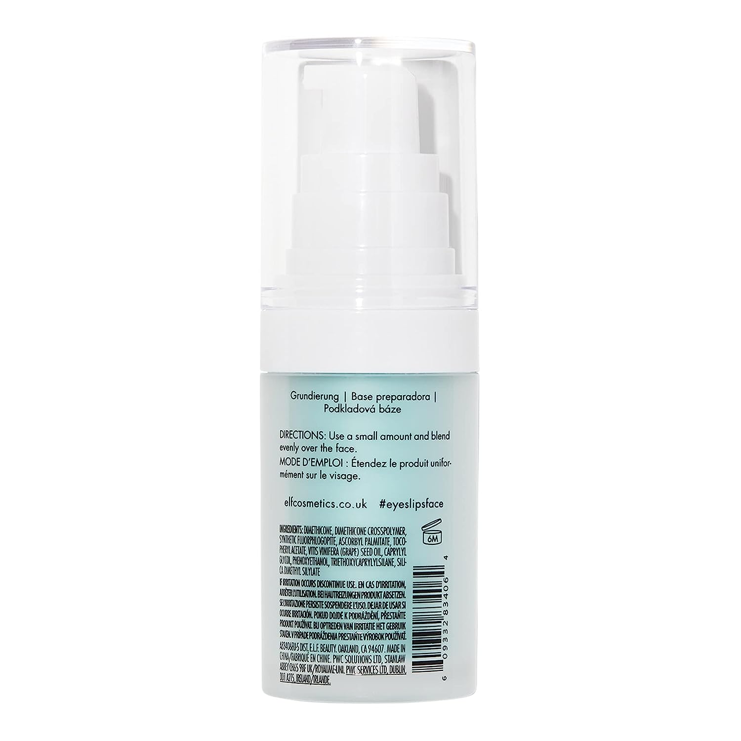 e.l.f. Hydrating Face Primer, Makeup Primer For Flawless, Smooth Skin & Long - Lasting Makeup, Fills In Pores & Fine Lines, Vegan & Cruelty - free, Small - 24hrsmart
