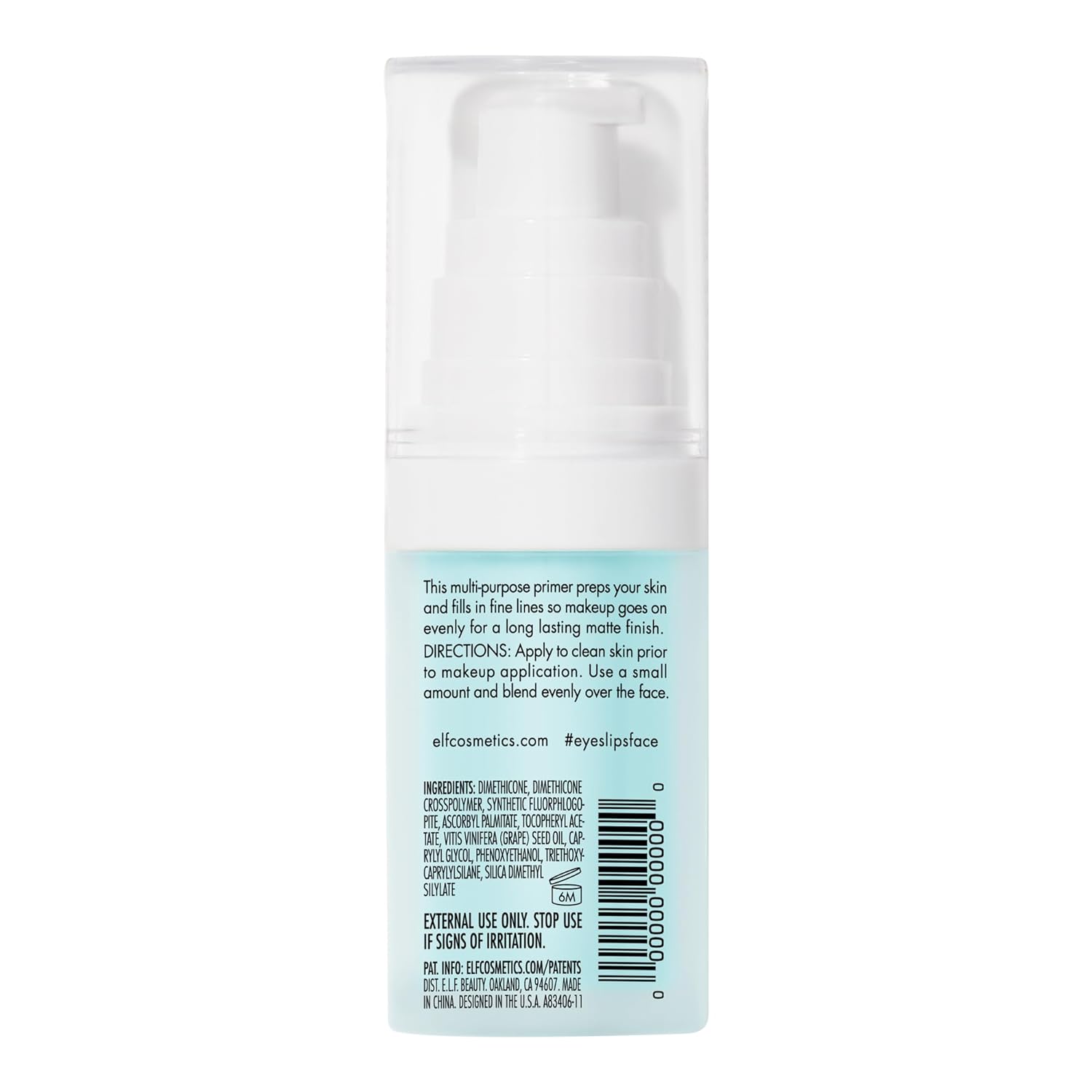 e.l.f. Hydrating Face Primer, Makeup Primer For Flawless, Smooth Skin & Long - Lasting Makeup, Fills In Pores & Fine Lines, Vegan & Cruelty - free, Small - 24hrsmart