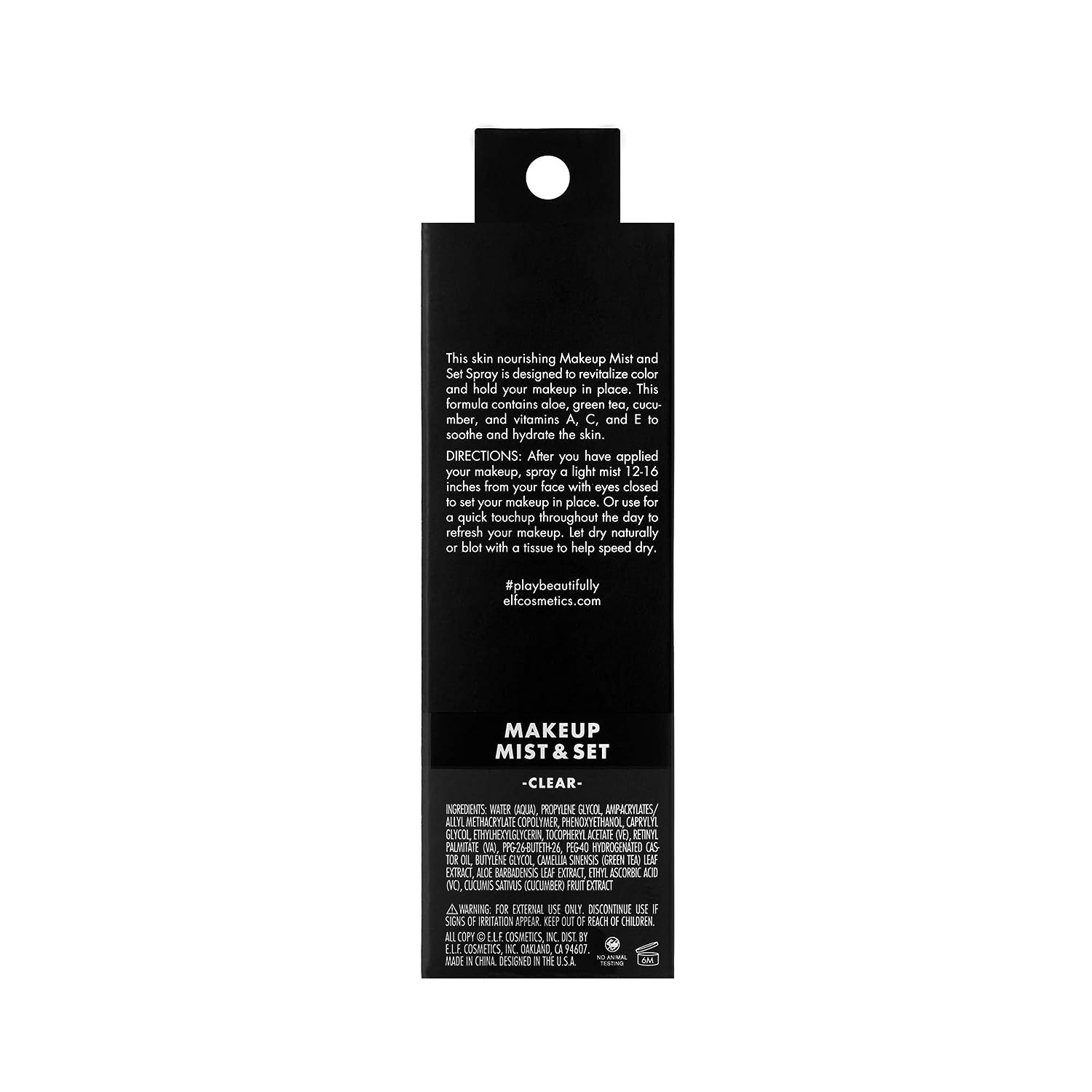 e.l.f. Makeup Mist & Set, Hydrating Setting Spray For Setting & Reviving Makeup, Soothes & Hydrates Skin, Infused With Vitamin A, Vegan & Cruelty - free - 24hrsmart