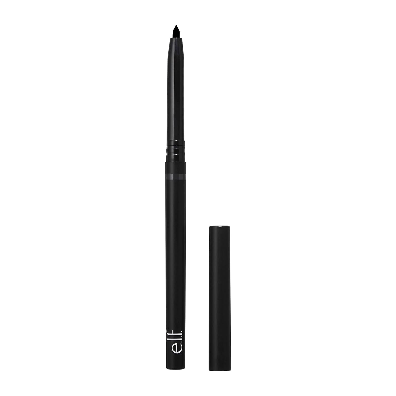 e.l.f. No Budge Retractable Eyeliner, Creamy, Ultra - Pigmented & Waterproof, Creates Bold & Defined Lines, Vegan & Cruelty - Free, Black 0.006 Oz - 24hrsmart