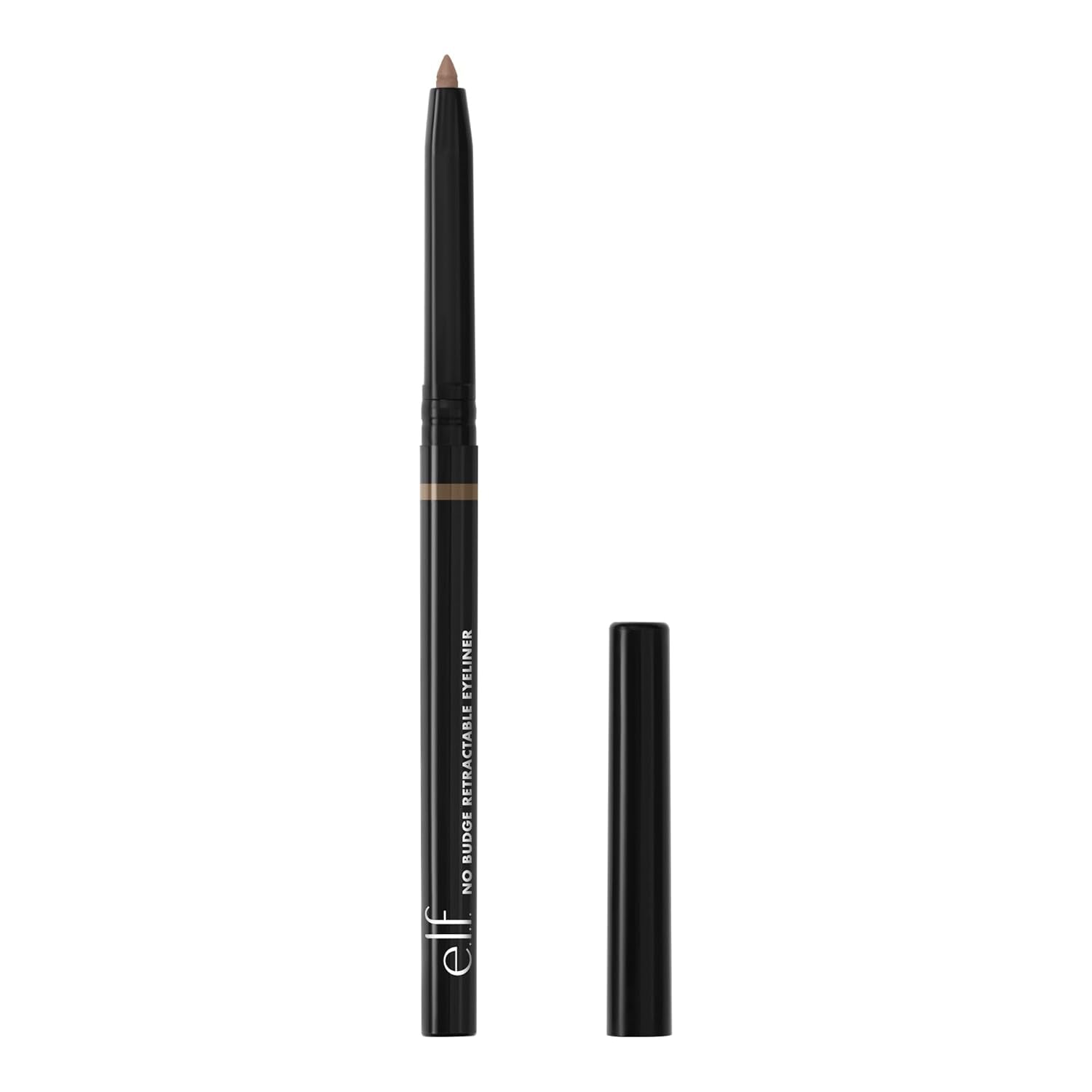 e.l.f. No Budge Retractable Eyeliner, Creamy, Ultra - Pigmented & Waterproof, Creates Bold & Defined Lines, Vegan & Cruelty - Free, Black 0.006 Oz - 24hrsmart